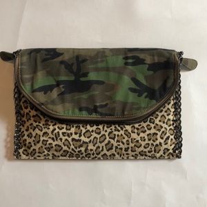 Cheetah and Camo clutch/purse
